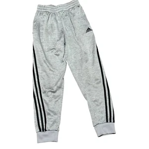 Adidas Boys Medium 10/12 Sweatpants Joggers Gray Athletic - Picture 1 of 5