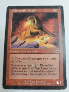 MTG Magic The Gathering Card Chartooth CougarCreatureCat Beast Red Scourge - Picture 1 of 2