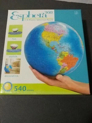 Rompecabezas Espera 360-540 2004 piezas - plástico 3D 9 pulgadas tierra esférica - #97314 Foto 1 de 4