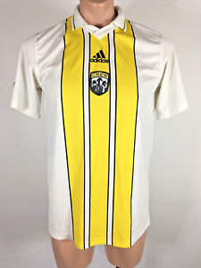 RARE VTG Columbus Crew SC Adidas Jersey Soccer MLS 90s Yellow/White Size XL Flag