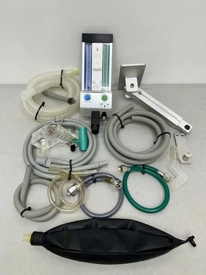 Belmed PC7 Model: 5000 Dental Nitrous Oxide Flowmeter W/ Scavenger Tubings/Hoses - Image 1 of 4