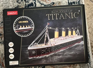 CubicFun 3D Puzzle RMS Titanic Ship Model Kit 266 Pieces New Sealed - Picture 1 of 6