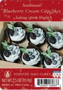 ScentSationals Scented Wax Cubes Blueberry Cream Cupcakes-New In Package - Picture 1 of 1