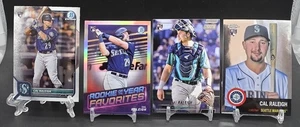 Cal Raleigh RC Rookie Card Lot (4) 2022 Topps Chrome #237 Stadium Club 255... - Picture 1 of 2