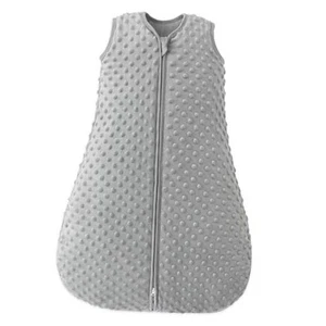 Fleece Baby Sleep Sack 6-12 Months 2.5 Tog with Plush Dots, Winter Baby - Picture 1 of 8