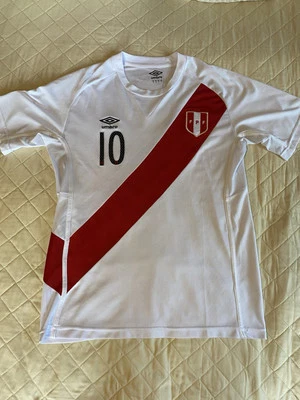 2015 Replica Umbro Peru Home Jersey Men M Jefferson Farfan Copa America Chile - Image 1 of 4