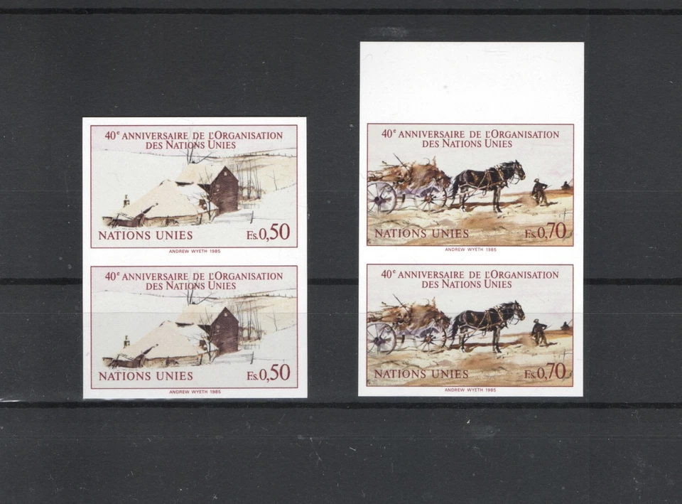 NACIONES UNIDAS GINEBRA 1985 CABALLO IMPERFORADO MNH - 13210 Foto 1 de 1