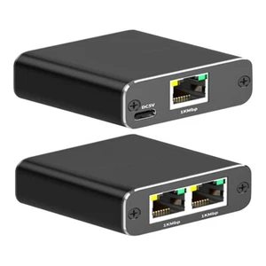 Ethernet Splitter 1 To 2 RJ45 Ethernet Splitter Adapter Work with Cat5/5e/6/7/8 - Photo 1/12