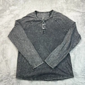 Henley de manga larga Lucky Brand Sugar Magic para hombre M gris - Imagen 1 de 14