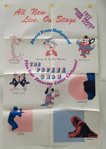 THE POPEYE SHOW Vintage Hollywood Original Poster LIVE ON STAGE 25" x 37 1/2" - Picture 1 of 6