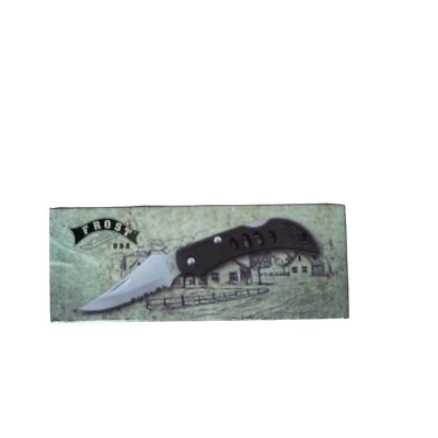 FROST 3” Color Lazo Trasero Hoja Acero Inoxidable Mango ABS Negro. Foto 1 de 3