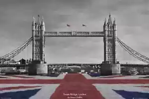 PÓSTER TOWER BRIDGE LONDRES POR TANYA CHALKIN (24"X36") IMPRESIÓN FOTOGRÁFICA INGLATERRA UK - Imagen 1 de 1