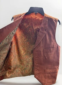 Vintage Vest Size S/M Rock & Roll Era , Vintage Hippie Clothes 1960s Movie Prop - Picture 1 of 11