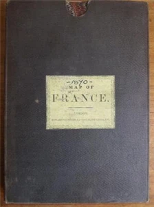 1870 Very Large Map of France, Carte De L'Empire Français, E. Andriveau-Goujon - Picture 1 of 12