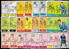 1968-69 O PEE CHEE 68-69 OPC NHL HOCKEY CARD 1-216 & PUCK STICKERS 1-22 SEE LIST