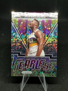 2020-21 Prizm Zion Williamson Fast Break Prizm Silver Fearless #7 Pelicans - Picture 1 of 2