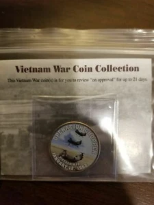 Guerra de Vietnam 1962 ""operación Chopper"" sin usar medio dólar coloreado - Imagen 1 de 4