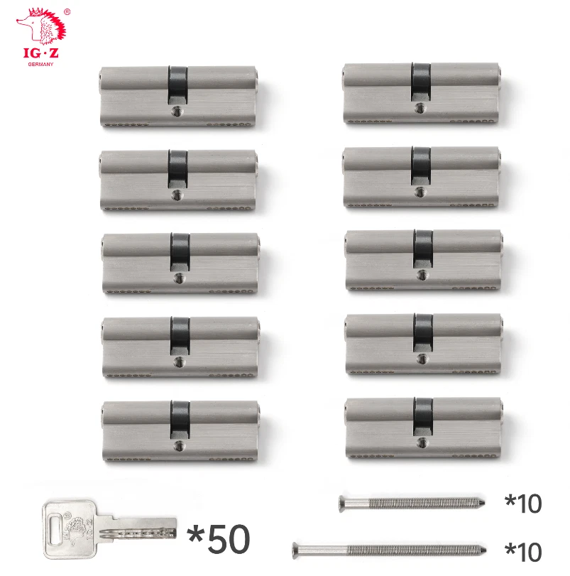 IGZ Zylinderschloss gleichschließend Profilzylinder 10x 65 mm 35/30