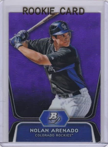 NOLAN ARENADO ROOKIE CARD 2012 Bowman Platinum PURPLE REFRACTOR $$ Baseball RC - Bild 1 von 2