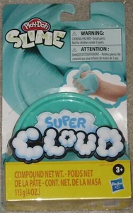 Play-Doh Slime Super Cloud VERDE Compuesto de limo esponjoso 4 OZ Paquete abierto dañado - Imagen 1 de 1