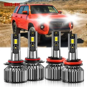 Faro delantero LED bombilla de haz alto bajo 6500 k para Toyota 4Runner 2006-2021 - Imagen 1 de 11