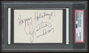 LUTHER VANDROSS Signed Cut Autograph Auto "Happy Holidays1" PSA DNA Auto Slabbed - Picture 1 of 1