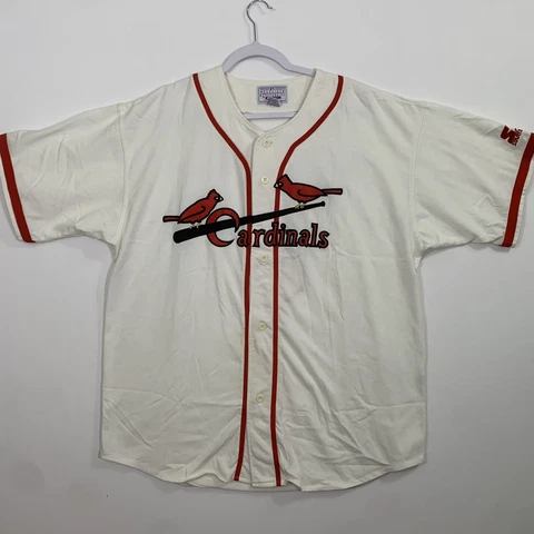 Vintage STARTER MLB Baseball St Louis Cardinals Stan Musial Jersey Men’s XL Cover