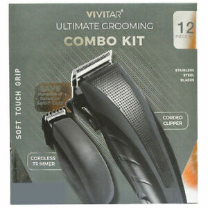visitar ultimate grooming combo kit cordless Trimmer Stainless steel blades 