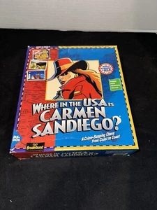 Where In The USA Is Carmen Sandiego IBM Tandy PC Computer Video Game Complete - Picture 1 of 3