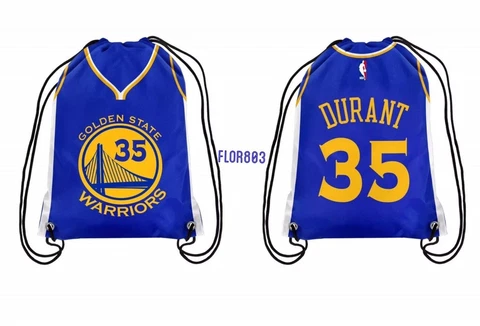 Kevin Durant #35 NBAGolden State Warriors Two sided drawstring backpack Cover