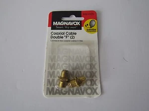 Magnavox M61025 F Koaxialkabel Netzwerk Gold Buchsen 2 Stück Neu - Bild 1 von 3