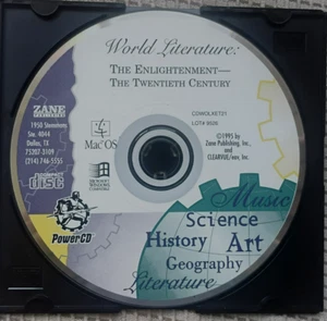World Literature The Enlightenment 20th Century Zane Publishing Mac OS/ Win PC - Picture 1 of 1
