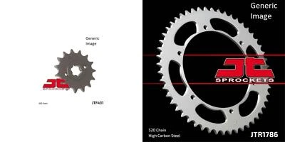 Kit de piñón delantero y trasero de acero para todoterreno SUZUKI PE250 1980-1981 Foto 1 de 4