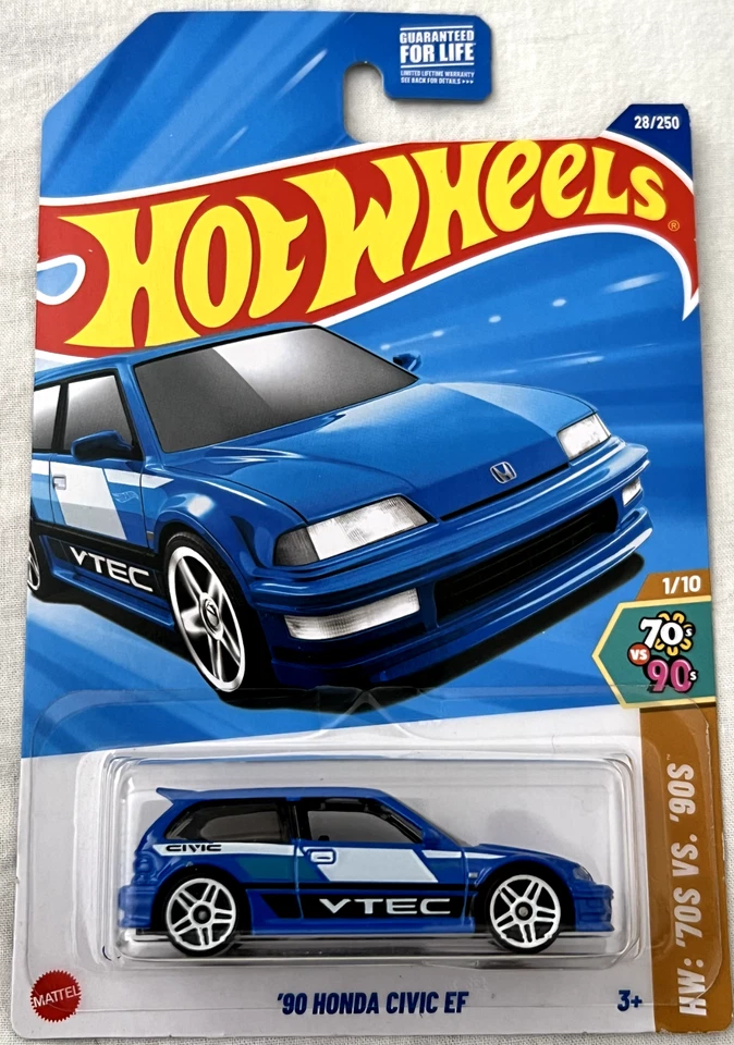Hot Wheels (años 70 vs 90) - "Honda Civic EF 1990" Foto 1 de 1