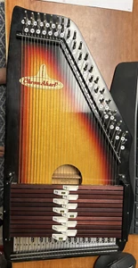 Vintage Sekova Sunburst ChromaHarp Made in Japan Autoharp Acoustic Instrument - Picture 1 of 4