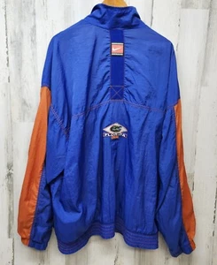 Vintage Florida Alligatoren Jacke Herren XXXL Blau Nike Swoosh Fußball Windbreaker - Bild 1 von 12