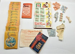 Estampillas verdes S & H folletos azules ficha oro bono naranja + artesanía vintage suelta - Imagen 1 de 5