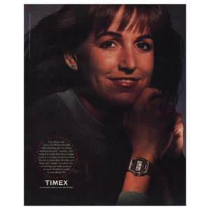 1991 Timex: Lisa Boyer Survived Free Fall Skydiving Vintage Print Ad - Picture 1 of 1