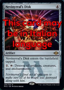 MTG NEVINYRRAL's DISK EXC - DISCO DI NEVINYRRAL - MH2 - MAGIC - Picture 1 of 1