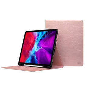 Funda de Cuero iPad Pro 11" 2da Generación - Cuero de Vaca Genuino - Porta Lápices - Imagen 1 de 8