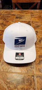 Custom Made USPS Snapback White / White Cap ..Current Logo - Picture 1 of 4