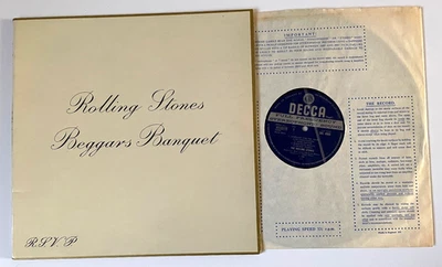 The Rolling Stones: 1968 UK DECCA 1st Press Stereo LP: Beggars Banquet _NM/EX - Image 1 of 4