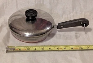 Revere Ware Vintage 6 1/4”  Pan Copper Clad Bottom Frying w/Lid Pat#2272609 - Picture 1 of 11