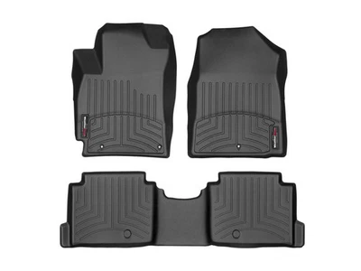 WeatherTech FloorLiner for 2017-2020 Hyundai Elantra - 1st & 2nd Row, Black - Image 1 of 4