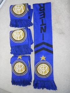 4!  NEW!  Inter Milan Football Double Sided Scarves - Picture 1 of 7