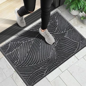 Front Door Mat Outside Entrance 29.5x17, Absorbent Doormat, Stain and Fade Re... - Picture 1 of 9
