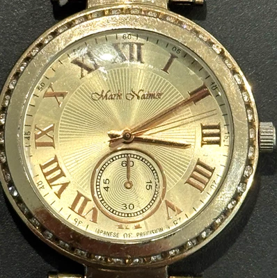 Reloj Pulsera Hombre MARK NAIMER MN3222 Tono Dorado Resistente al Agua - Necesita Batería Foto 1 de 4