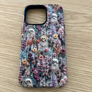 iPhone 13 Pro Case - Skeletons And Flowers - Beautiful Case - Picture 1 of 9