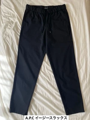 A.P.C. Easy Slacks L Gray Stripe Cotton Used Minor Wear JAPAN - Image 1 of 4