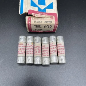 TRM1-6/10R TRM1610R Mersen Ferraz Shawmut Fuse TRM 1-6/10 R 1.6A 250 Vac QTY:6 - Picture 1 of 9